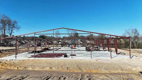construction-progress-steel-frame